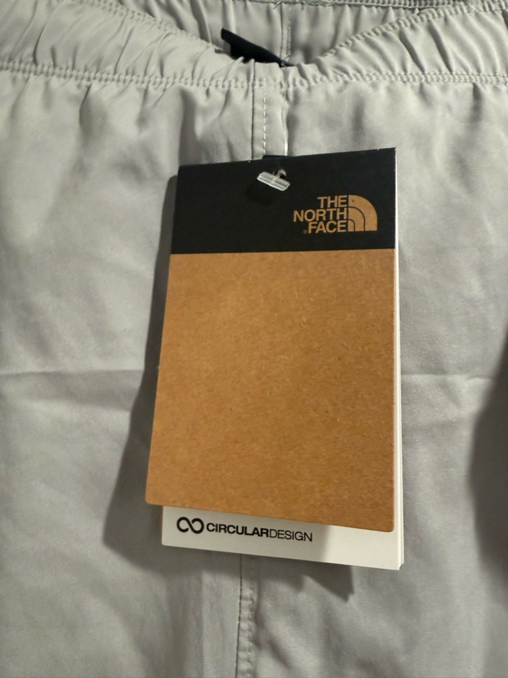 The North Face Light Gray Elastic-Waist Shorts - Picture 3 of 3